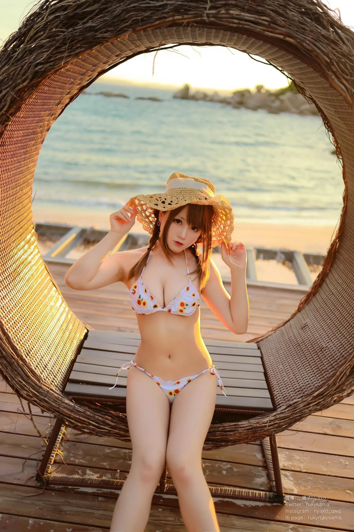 Nyako喵子 – NO.57 向日葵比基尼 [66P]插图3